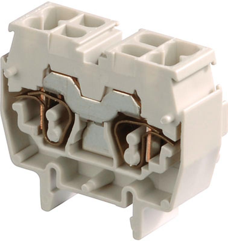 Клемма DR2,5/10.N.4L пруж. 2.5мм.кв. син., мини, DIN2