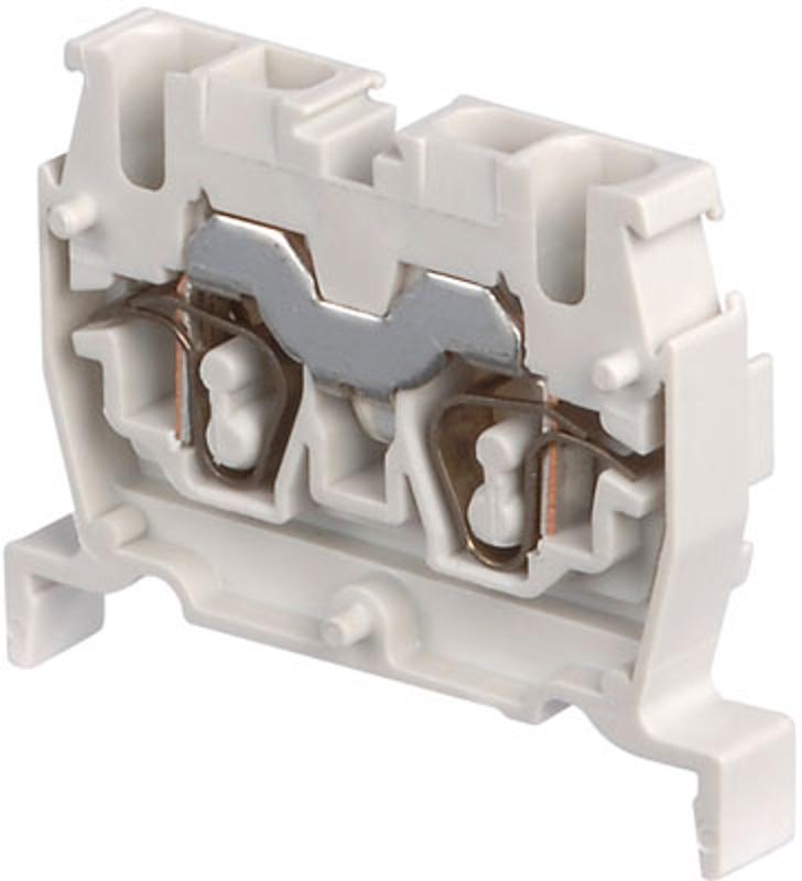 Клемма DS2,5/5.2L пруж. 2.5мм.кв. серая, мини, DIN3
