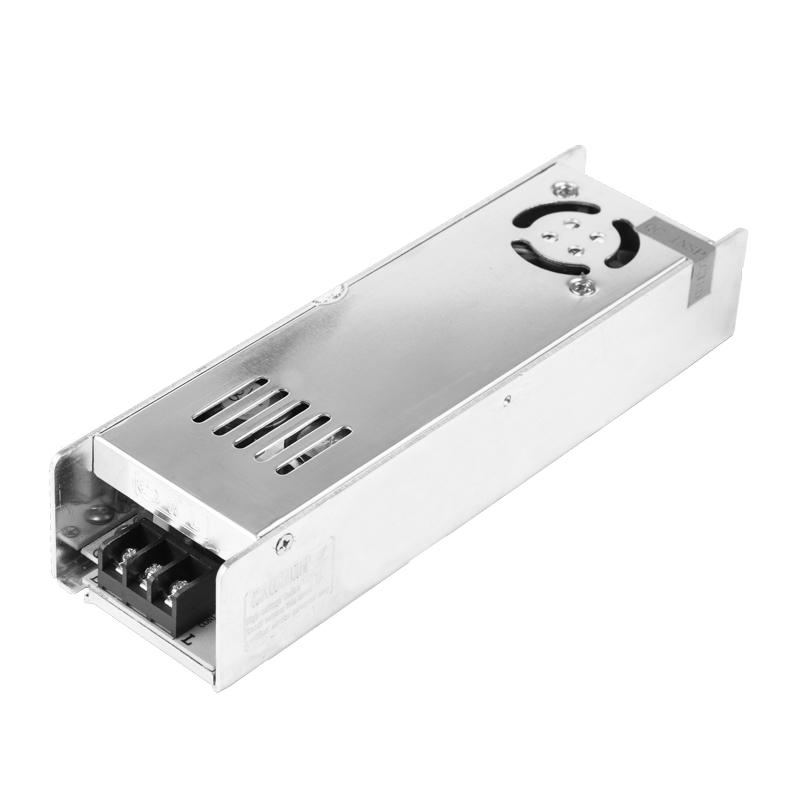 Источник питания компактный 12V, 16,5A, 200W с разъёмами под винт, без влагозащиты (IP23)
