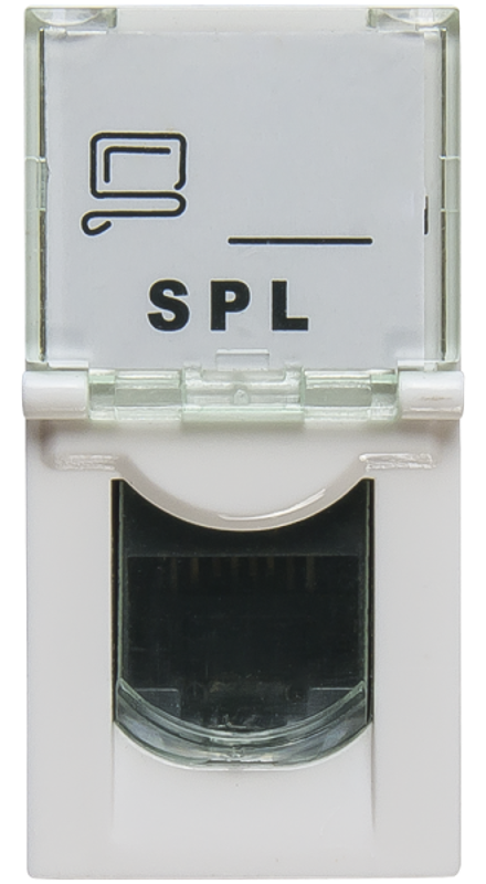 Розетка информационная UTP 1хRJ45 22,5х45 cat5e