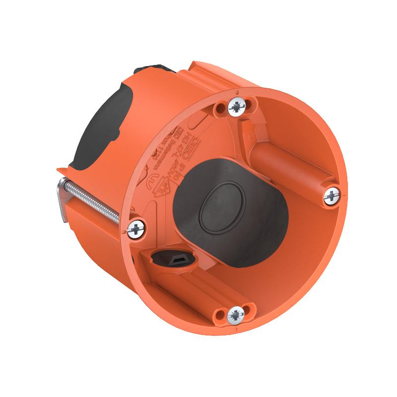 Коробка монтажная для полой стены 68х47 мм, D68mm, H47 mm с воздухонепроницаемыми мембранными вводами (HG 47-L)