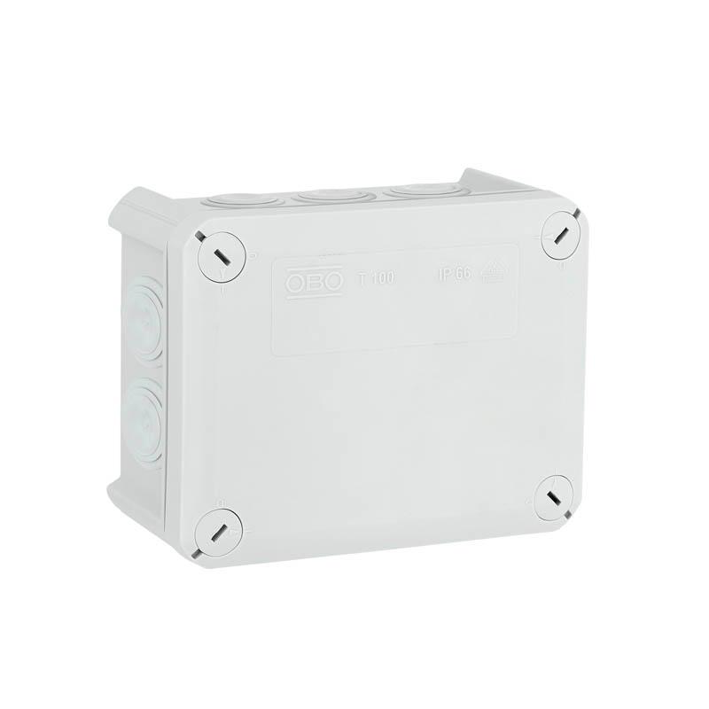 Коробка распределительная T100, влагозащищенная, IP 66, 150x116x67 мм (T 100)