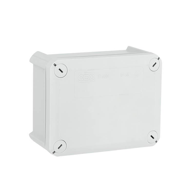 Коробка распределительная T100, 150x116x67 мм, сплошная стенка (T 100 OE) IP66, стокойсть к UV