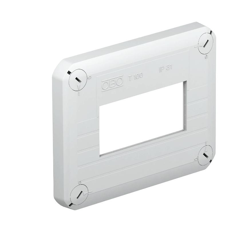 Крышка для T100 с отверстием под 2 Modul 45 (T 100 D MSD2A)