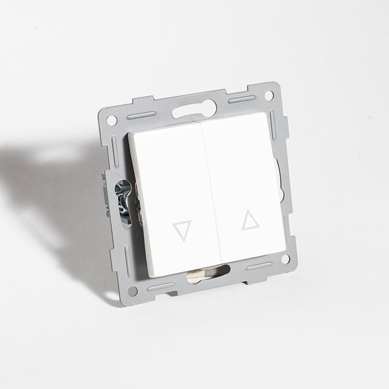 Выключатель управления жалюзи, 10А, 220-250V (белый)