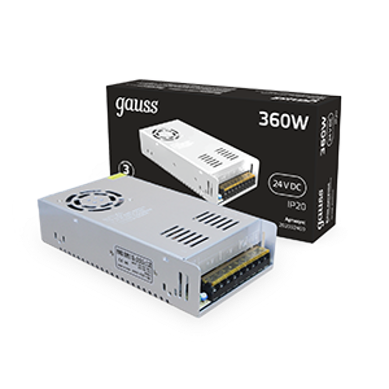 Блок питания 360W 24V IP20 1/36