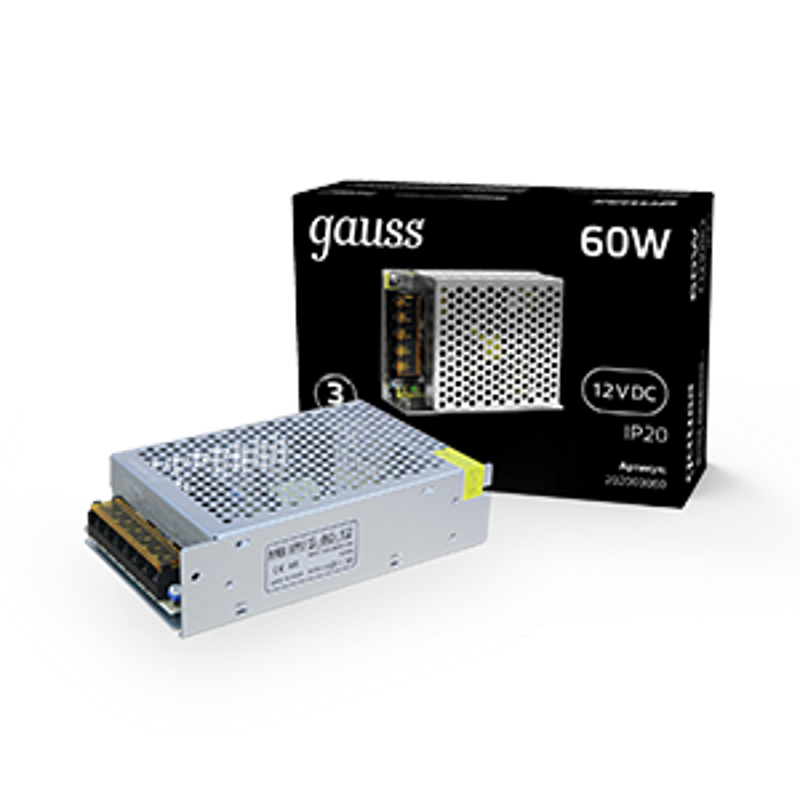Блок питания для светодиодной ленты LED STRIP PS 60W 12V IP20