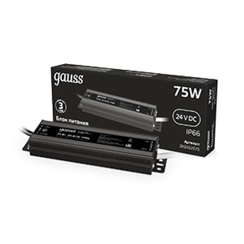 Блок питания 75W 24V IP66 1/50