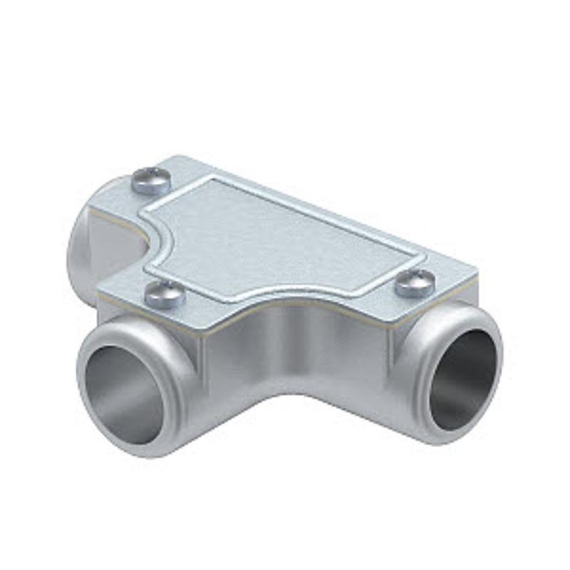 Т-образная секция без резьбы D40mm (SKT40W ALU)