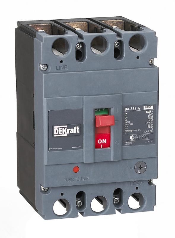 Силовой авт. выкл. 3P 200А c Ir=160А-200А 50кА ВА-333 af