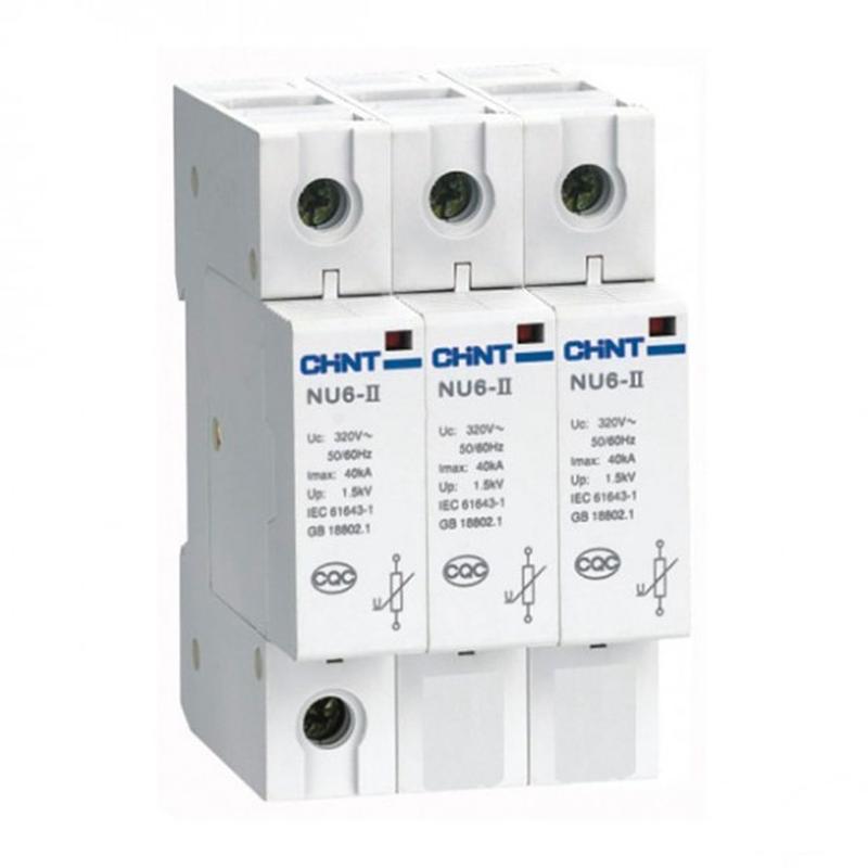 Ограничитель имп. перенапр. NU6-II 3P In=15кА  Uc=385B Im=40кА