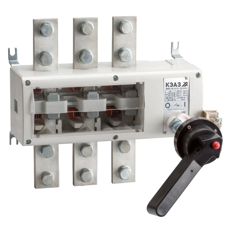 Выключатель нагрузки ВНК-39-31130-630А-IP32-УХЛ3