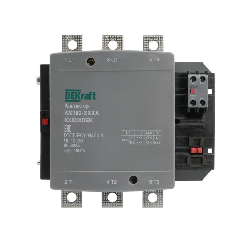 Контактор 330А 110В_АС АС3_ АС4 1НО+1НЗ КМ-102