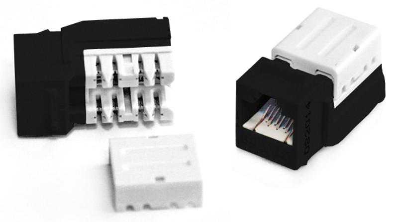Вставка Keystone Jack KJNE-8P8C-C5e-90-BK RJ-45(8P8C), категория 5e, 110 IDC, заделка с помощью NE-TOOL, черная