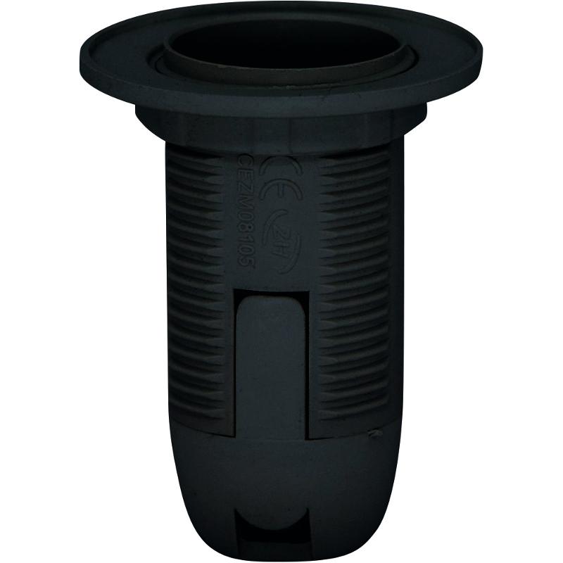 Патрон пластиковый LH112 230V E14  (43x56мм) черный