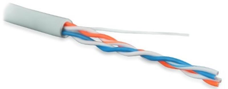 Кабель витая пара UUTP2-C5-P24-IN-LSZH-GY-500(500м)неэкр.U/UTP,кат.5,2п.(24AWG),многож.(patсh),LSZH,нг(С)-HF,-20°C-+75°C,сер.