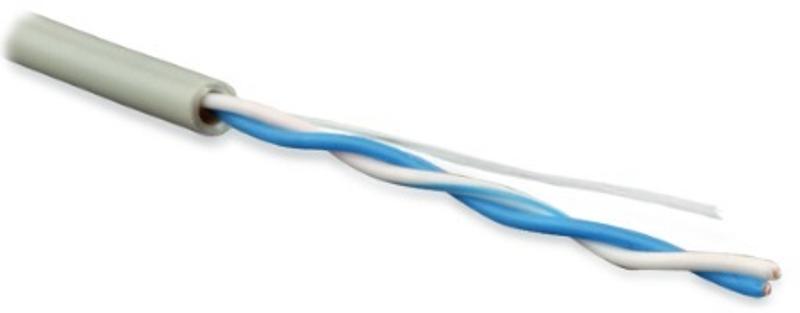 Кабель витая пара UUTP1-C5-P24-IN-LSZH-GY-500(500м)неэкр.U/UTP,кат.5,1п.(24AWG),многож.(patсh),LSZH,нг(С)-HF,-20°C-+75°C,сер.