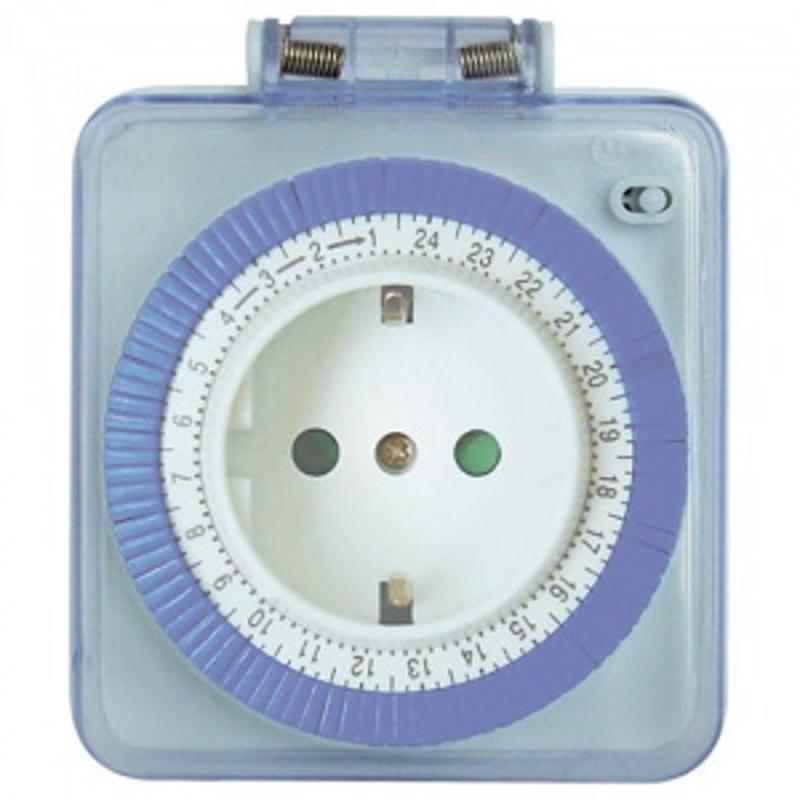 TM31 3500W/16A 230V розетка с таймером (суточная) в защитном корпусе IP44