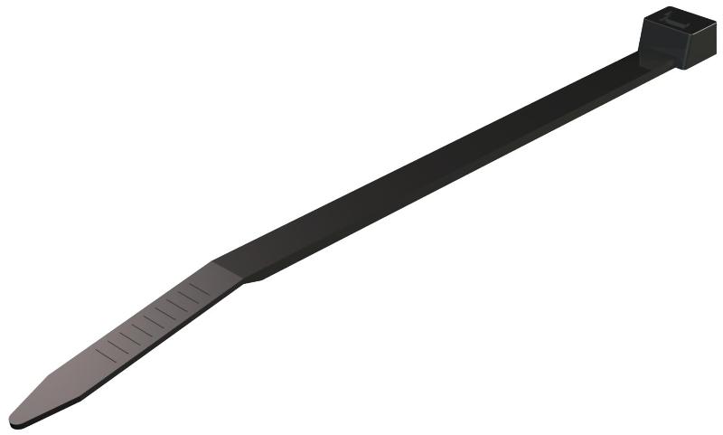 Кабельная стяжка полиамид чёрная УФ стойкая 2,5x200mm (565 2.5x200 SWUV)