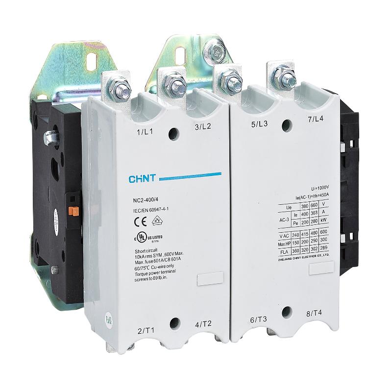 Контактор NC2-400/4 400A 230В/АС3 50Гц (R)