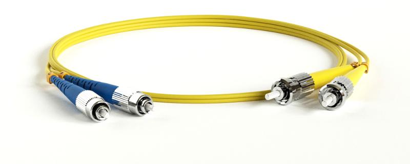 Патч-корд FC-D2-9-FC/UR-ST/UR-H-1M-LSZH-YL волоконно-оптический (шнур) SM 9/125 (OS2), FC/UPC-ST/UPC, 2.0 мм, duplex, LSZH, 1 м