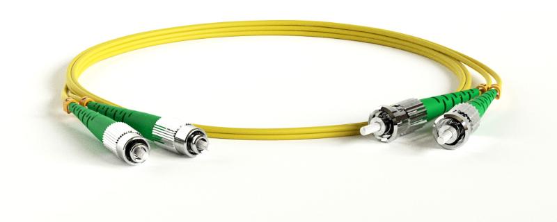 Патч-корд FC-D2-9-FC/AR-ST/AR-H-2M-LSZH-YL волоконно-оптический (шнур) SM 9/125 (OS2), FC/APC-ST/APC, 2.0 мм, duplex, LSZH, 2 м