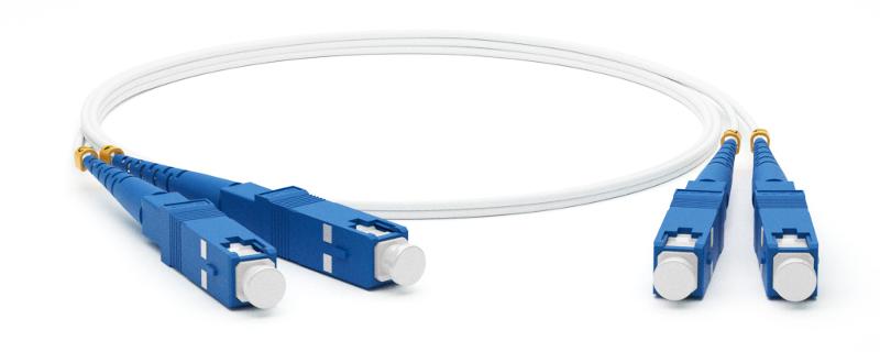 Патч-корд FC-D2-9A1-SC/UR-SC/UR-H-3M-LSZH-WH волоконно-оптический (шнур) SM 9/125 (G657), SC/UPC-SC/UPC, 2.0 мм, duplex, LSZH, 3м