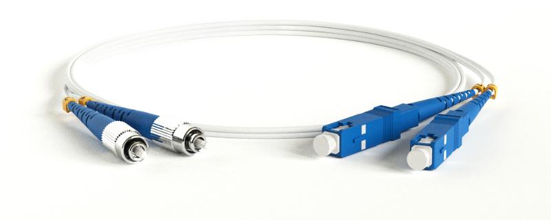 Патч-корд FC-D2-9A1-FC/UR-SC/UR-H-1M-LSZH-WH волоконно-оптический (шнур) SM 9/125 (G657), FC/UPC-SC/UPC, 2.0 мм, duplex, LSZH, 1м