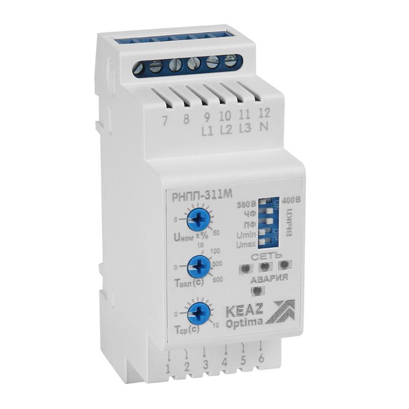 Реле контроля напряжения и фаз OptiDin РНПП-311М-24DC-УХЛ4