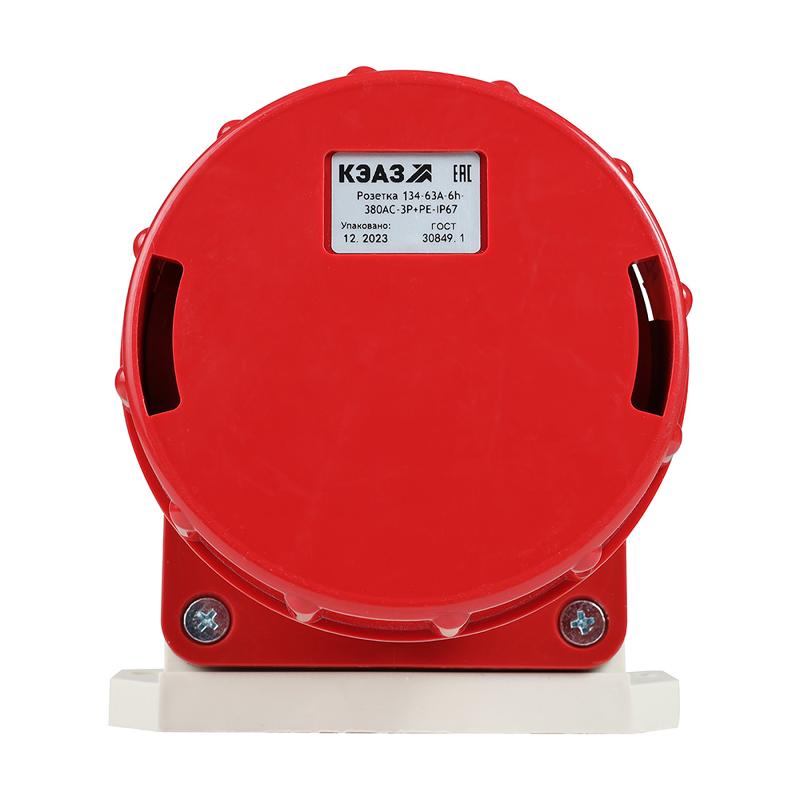 Розетка 134-63А-6h-380AC-3P+PE-IP67