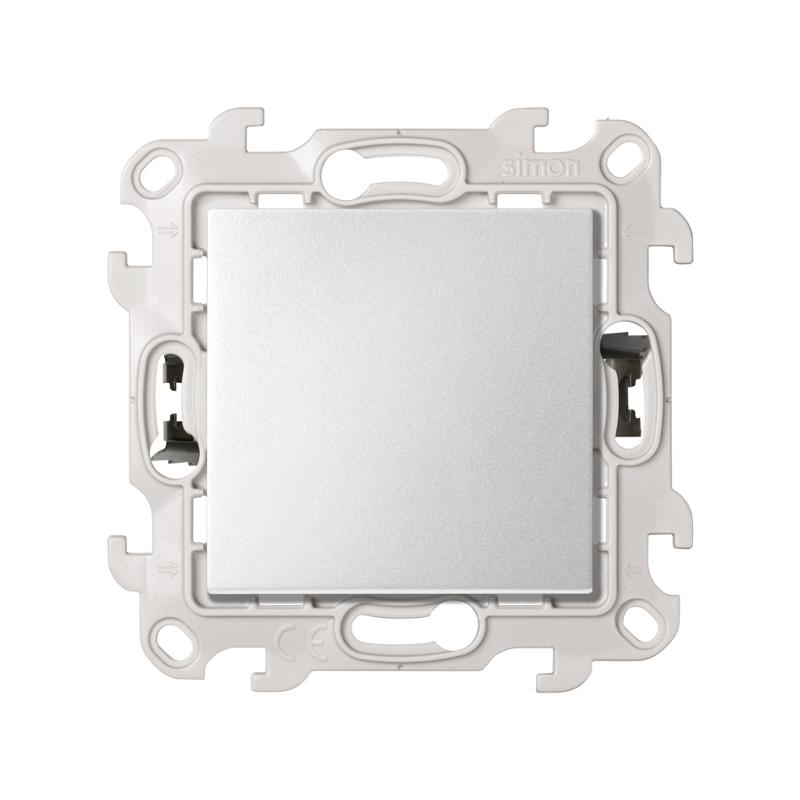 Однополюсный выключатель 10AX 250В цвета алюминий с системой Push and Go S24 Harmonie