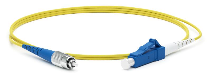 Патч-корд FC-S2-9-FC/UR-LC/UR-H-1M-LSZH-YL волоконно-оптический (шнур) SM 9/125 (OS2), FC/UPC-LC/UPC, 2.0 мм, simplex, LSZH, 1 м