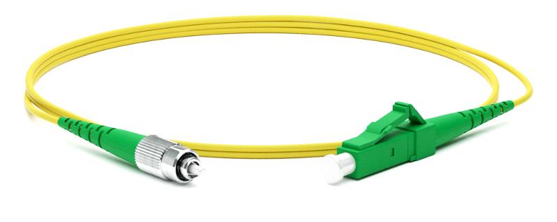 FC-S2-9-FC/AR-LC/AR-H-1M-LSZH-YL Патч-корд волоконно-оптический (шнур) SM 9/125 (OS2), FC/APC-LC/APC, 2.0 мм, simplex, LSZH, 1 м
