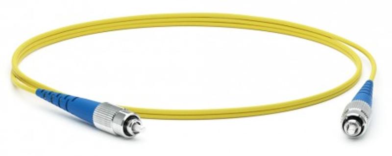 Патч-корд FC-S2-9-FC/UR-FC/UR-H-1M-LSZH-YL волоконно-оптический (шнур) SM 9/125 (OS2), FC/UPC-FC/UPC, 2.0 мм, simplex, LSZH, 1 м