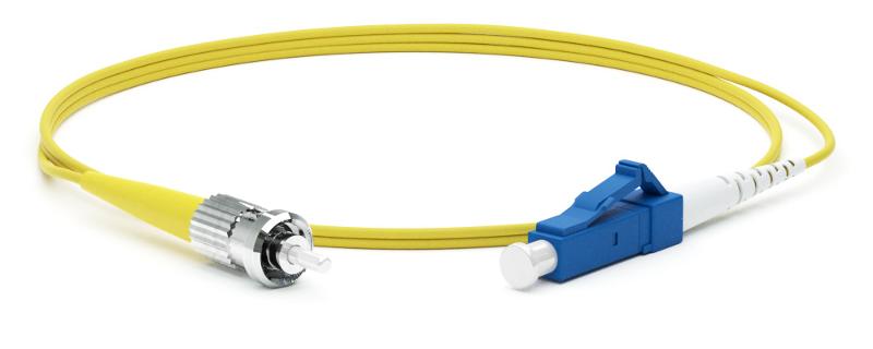 Патч-корд FC-S2-9-LC/UR-ST/UR-H-3M-LSZH-YL волоконно-оптический (шнур) SM 9/125 (OS2), LC/UPC-ST/UPC, 2.0 мм, simplex, LSZH, 3 м