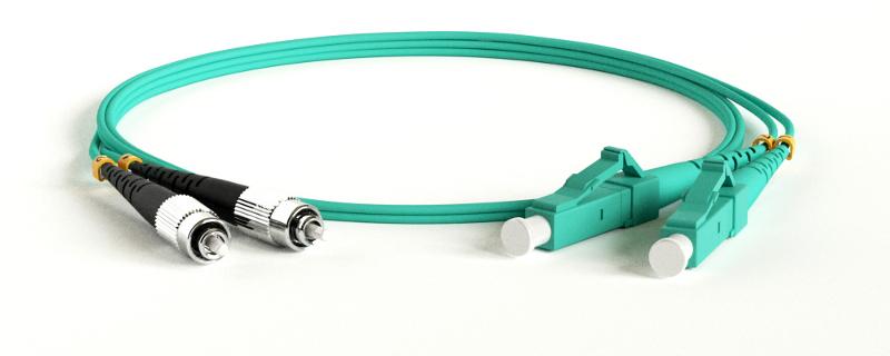 Патч-корд FC-D2-503-FC/PR-LC/PR-H-15M-LSZH-AQ волоконно-оптический (шнур) MM 50/125(OM3), FC-LC, duplex, LSZH, 15 м