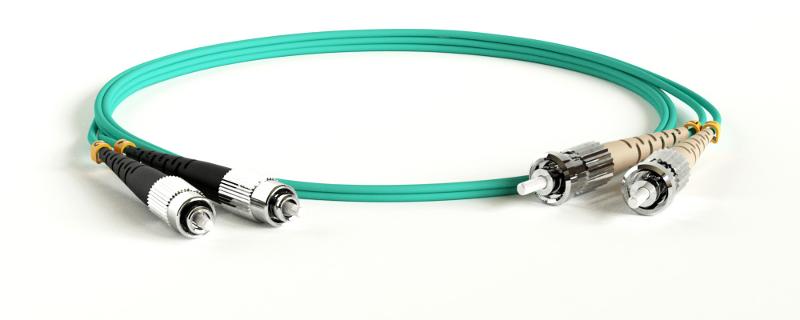 Патч-корд FC-D2-503-FC/PR-ST/PR-H-30M-LSZH-AQ волоконно-оптический (шнур) MM 50/125(OM3), FC-ST, duplex, LSZH, 30 м