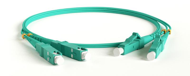 Патч-корд FC-D2-503-LC/PR-SC/PR-H-50M-LSZH-AQ волоконно-оптический (шнур) MM 50/125(OM3), LC-SC, duplex, 10G, LSZH, 50 м