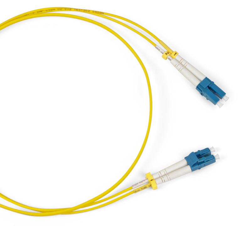 Патч-корд FC-D2-9-LC/AR-LC/UR-H-2M-LSZH-YL волоконно-оптический (шнур) SM 9/125 (OS2), LC/APC-LC/UPC, 2.0 мм, duplex, LSZH, 2 м