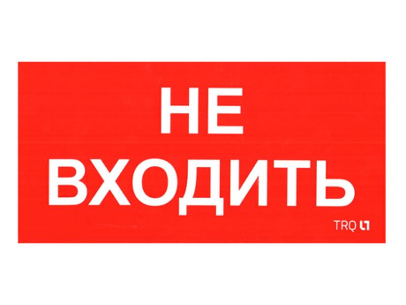 Пиктограмма (наклейка) ПИУ 0004 Не входить (130х260)