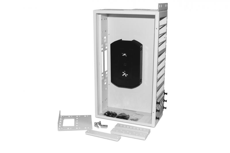 Бокс оптич.FO-19R-3U-12xSLT-W140H42-96UN-GY унив.19",от8до96п.(SC,duplexLC,ST,FC),со спл.пл..,без пиг.и пр.ад.,3U,сер.