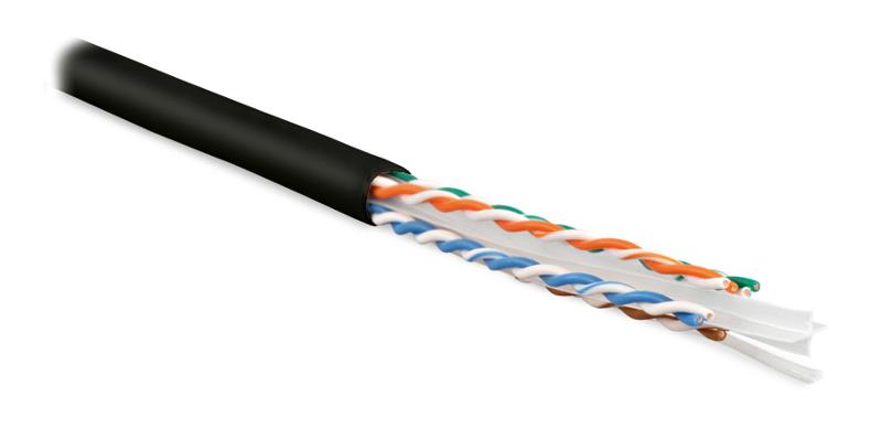 Кабель витая пара UUTP4-C6-S23-IN-LSZH-BK-305(305м)U/UTP,кат.6,4 п.(23AWG),одн.(solid),с разд.,LSZH,нг(С)-HF,–20°C–+75°C,черн.