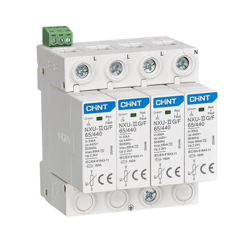 Ограничитель имп. перенапр. NXU-IIG/F 4P In=25kA Uc=440B Im=65kA (R)