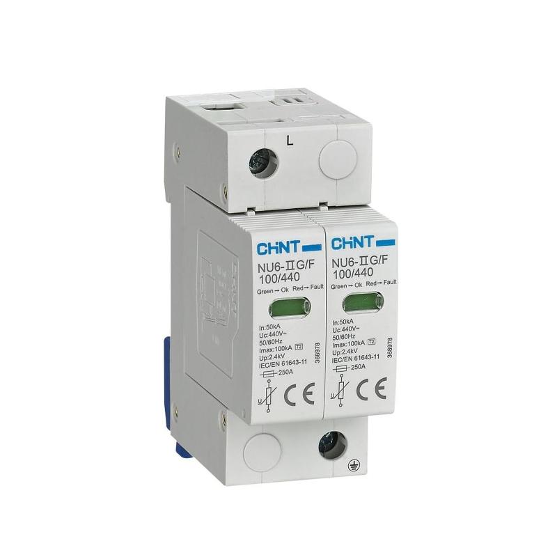 Ограничитель имп. перенапр. NU6-IIG 2Р In=15kA Uc=440B Im=40kA (R)