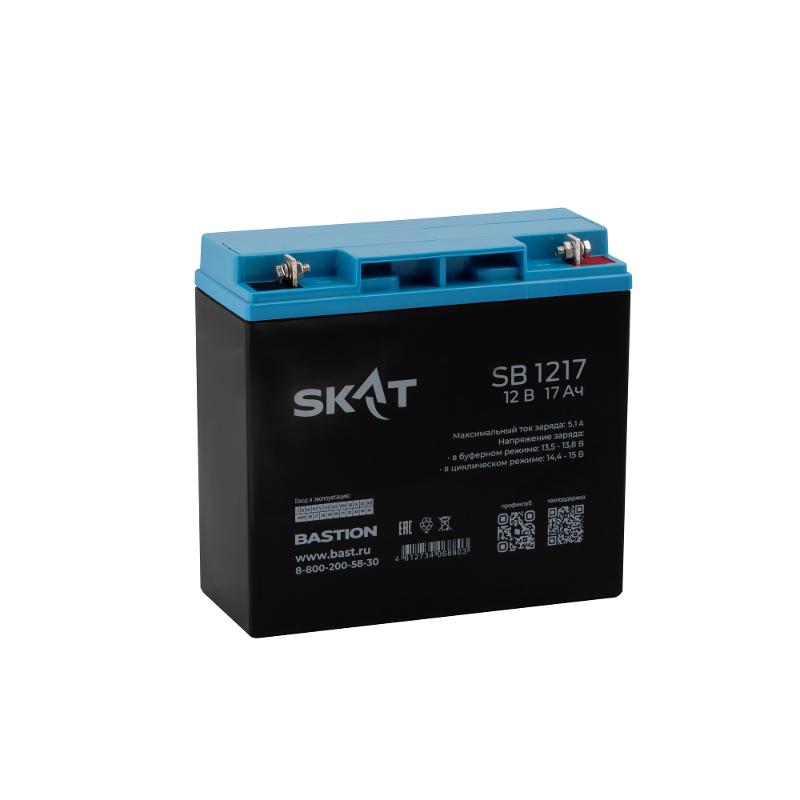 SKAT SB 1217 АКБ свинцово-кислотная тип AGM 12V 17Ач Iзар.5…