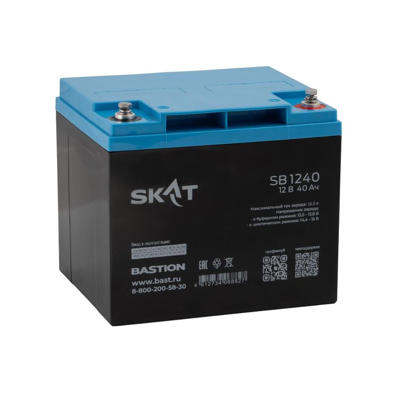 SKAT SB 1240 АКБ свинцово-кислотная тип AGM 12V 40Ач Iзар.1…