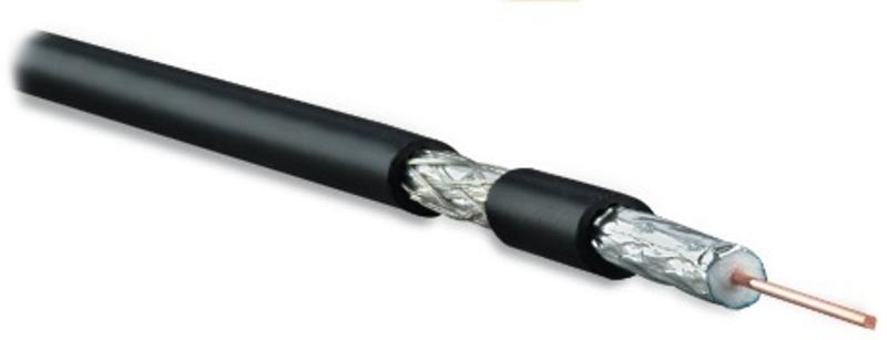 COAX-RG6-OUTDOOR-500 (500 м) Кабель коаксиальный RG-6, 75 Ом (ТВ, SAT, CATV), жила - 18 AWG