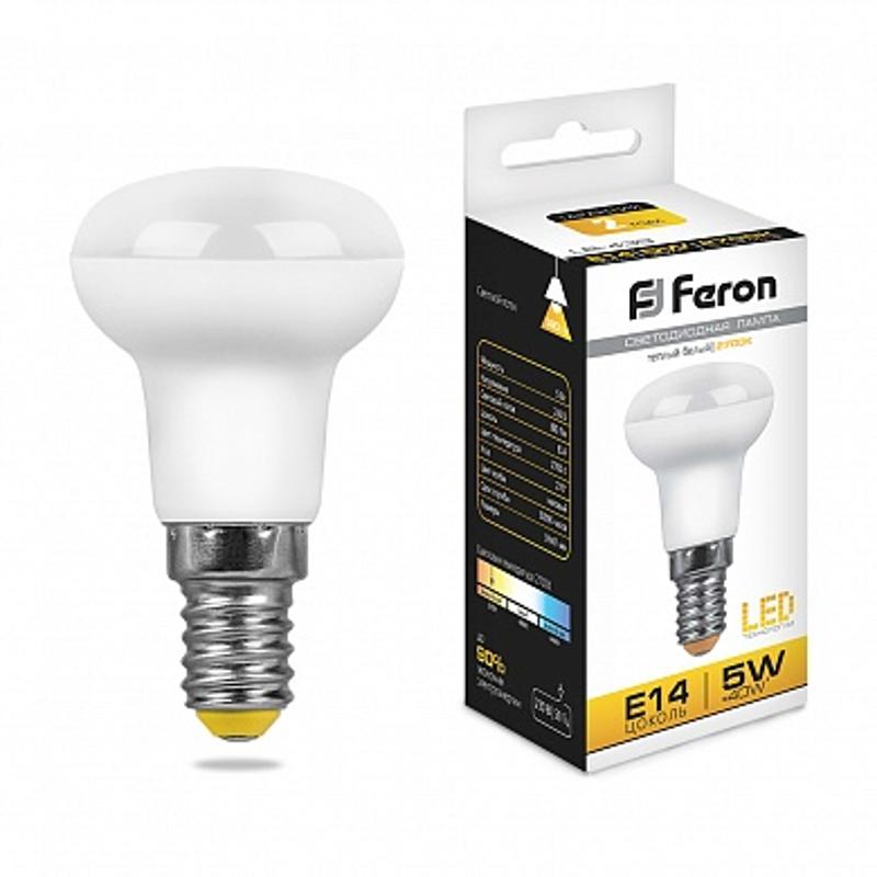 Лампа светодиодная рефлектор LB-439 (5W) 230V E14 2700K R39