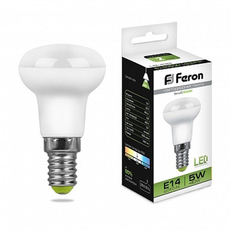 Лампа светодиодная рефлектор LB-439 (5W) 230V E14 4000K R39
