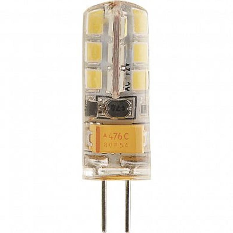Лампа светодиодная LB-422 (3W) 12V G4 2700K капсула силикон 11x38mm
